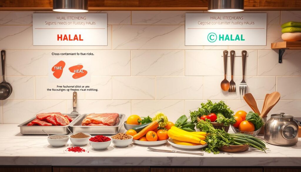 Cross-contamination in halal foods