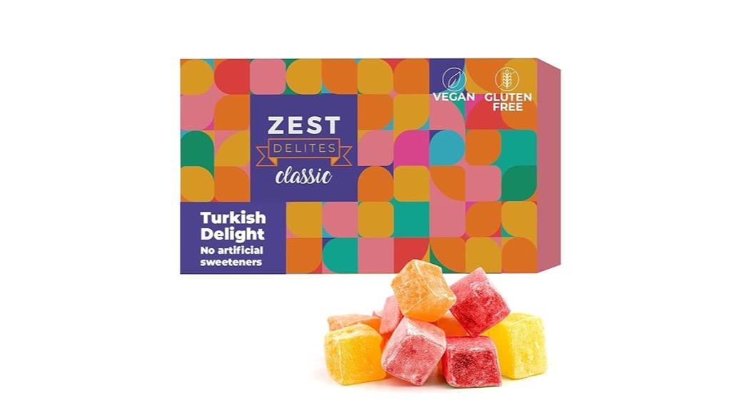 assorted flavored turkish delight