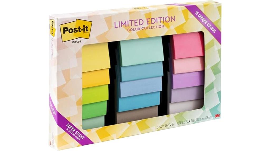 colorful sticky note collection