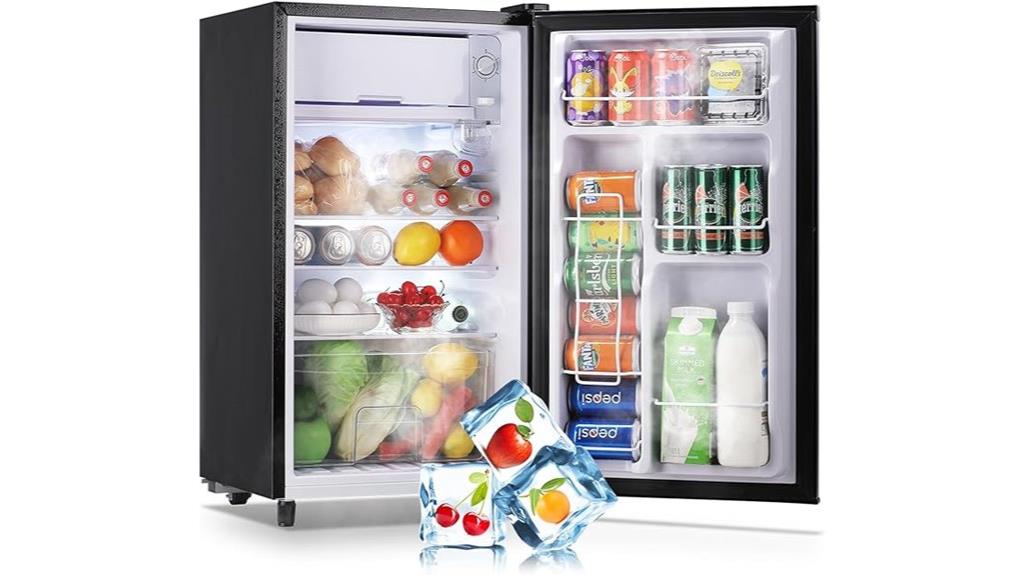 compact refrigerator with freezer