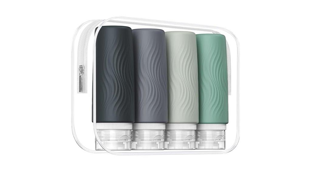 compact travel toiletry containers