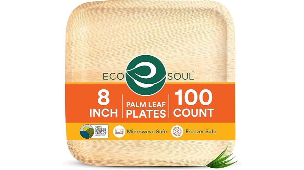 compostable palm leaf plates