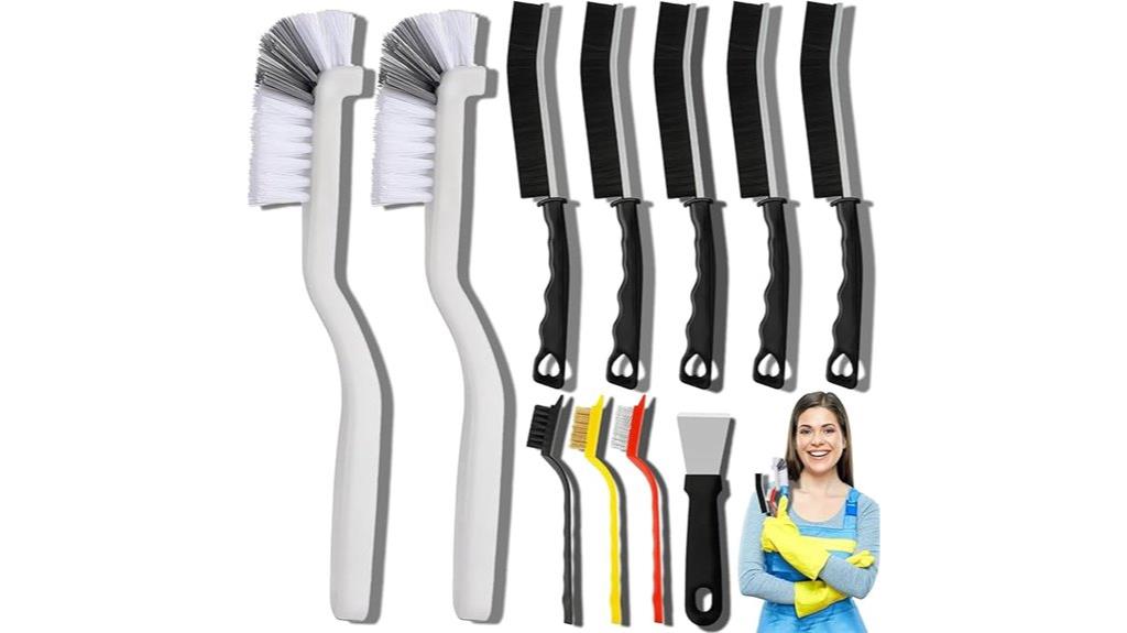 crevice cleaning brush set