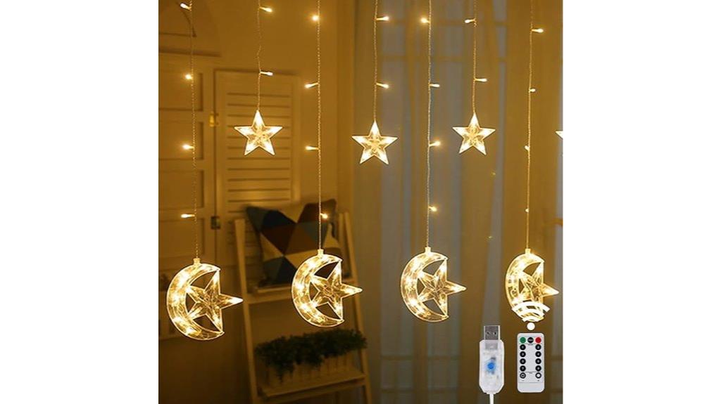 decorative star moon lights