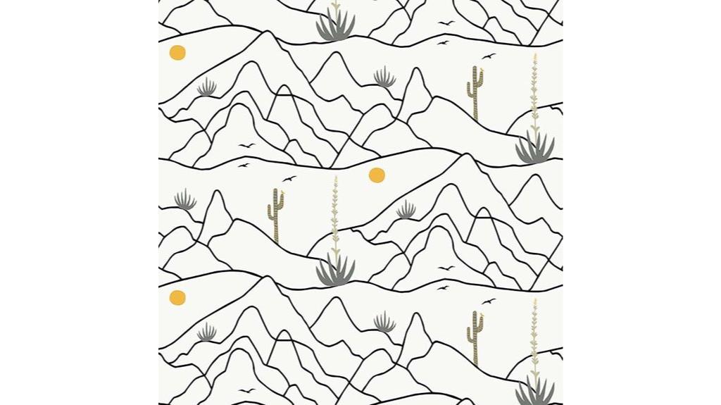 desert themed peelable wallpaper