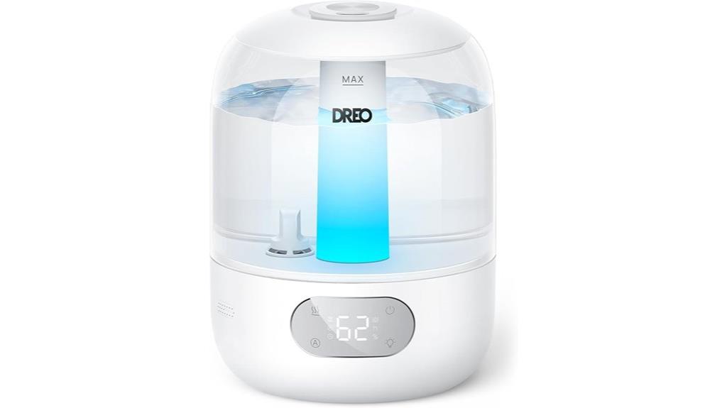 dreo ultrasonic bedroom humidifier