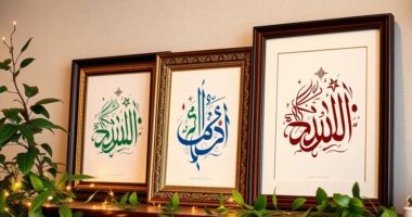 eid calligraphy decor prints