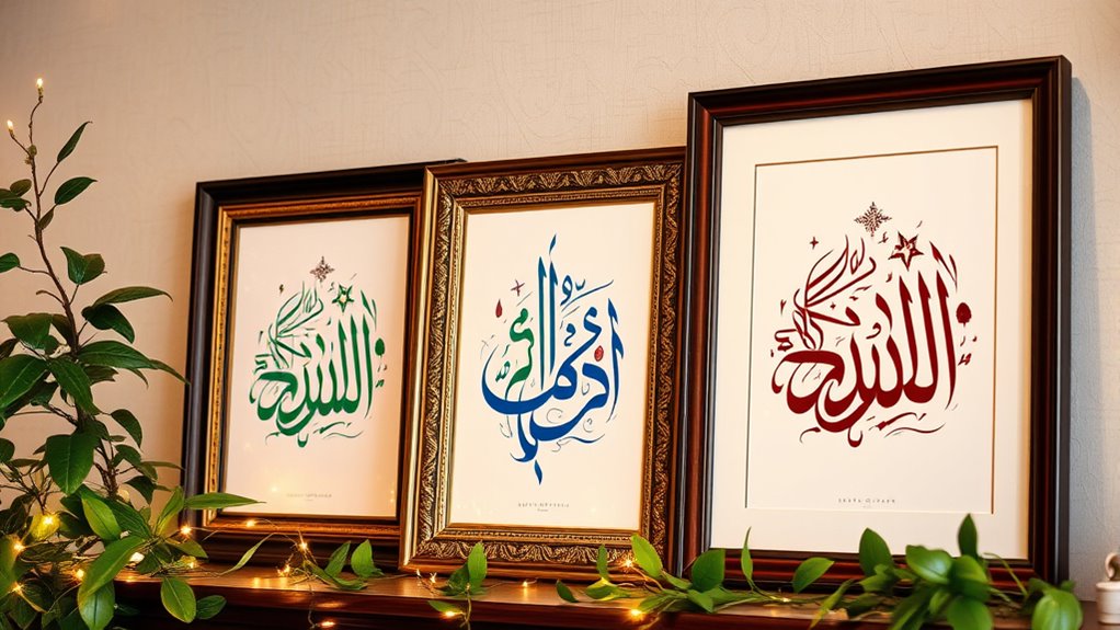 eid calligraphy decor prints