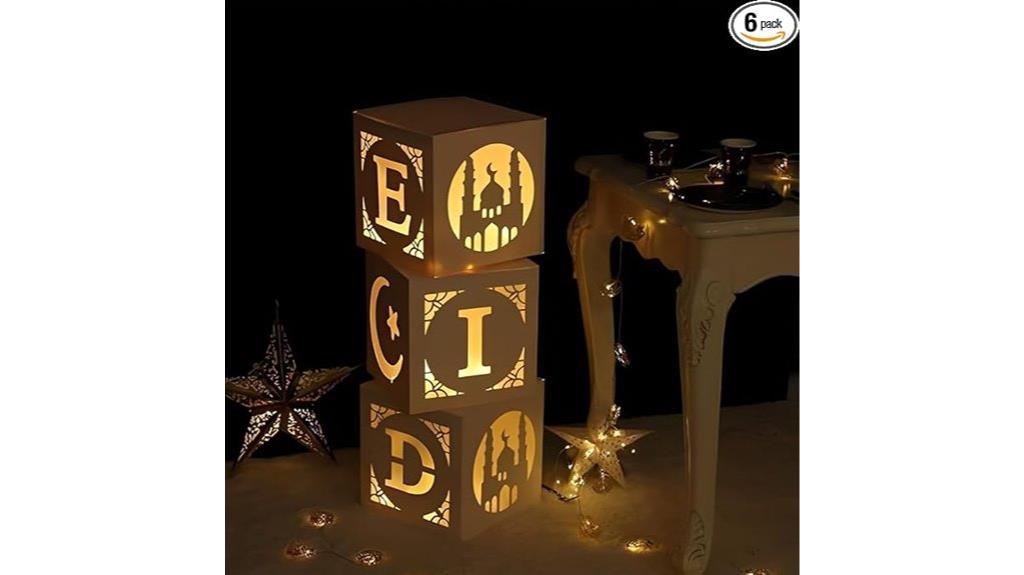 eid decoration light boxes