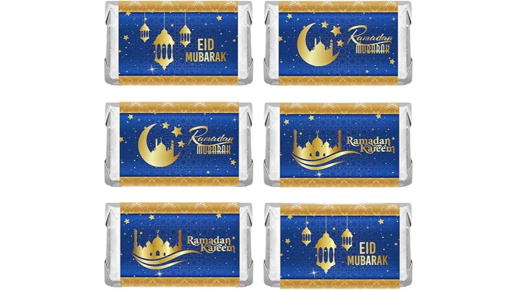 eid mubarak candy wrappers