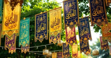 eid mubarak celebration banners