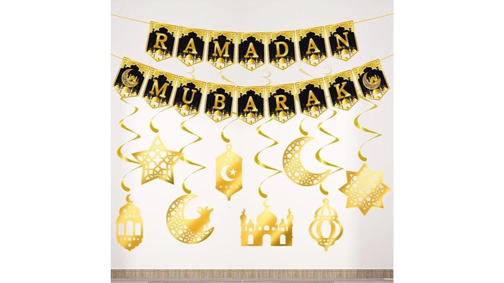 eid mubarak decoration set