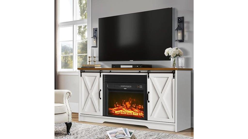 electric fireplace tv stand