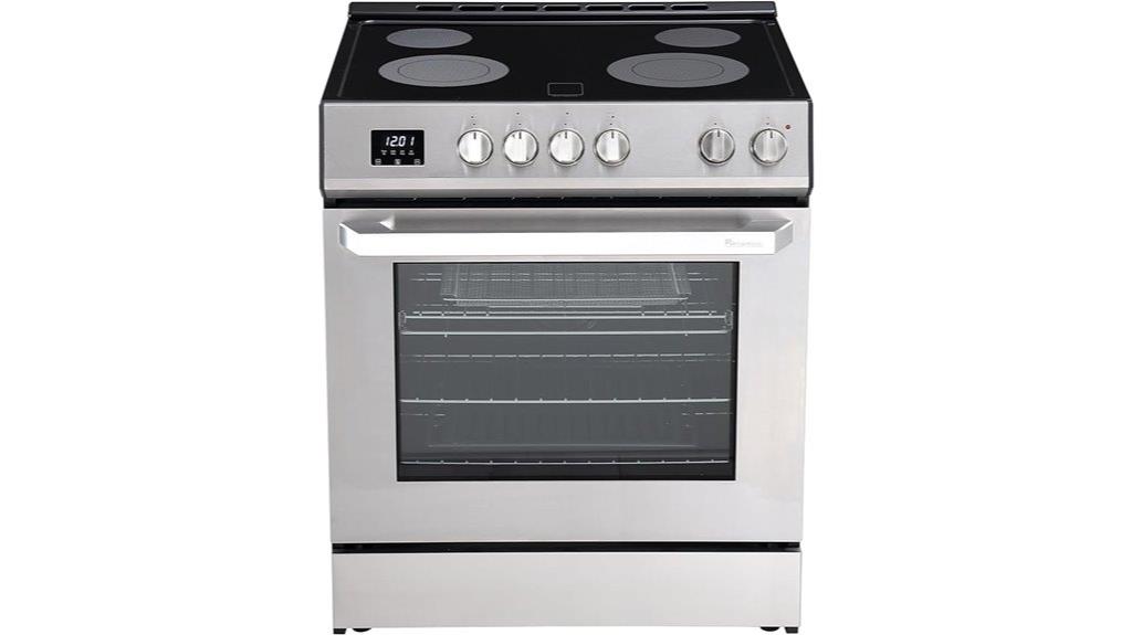 electric range oven features