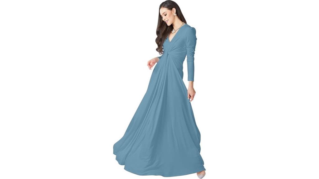 elegant long sleeve maxi