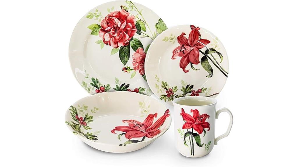 elegant porcelain dinnerware set