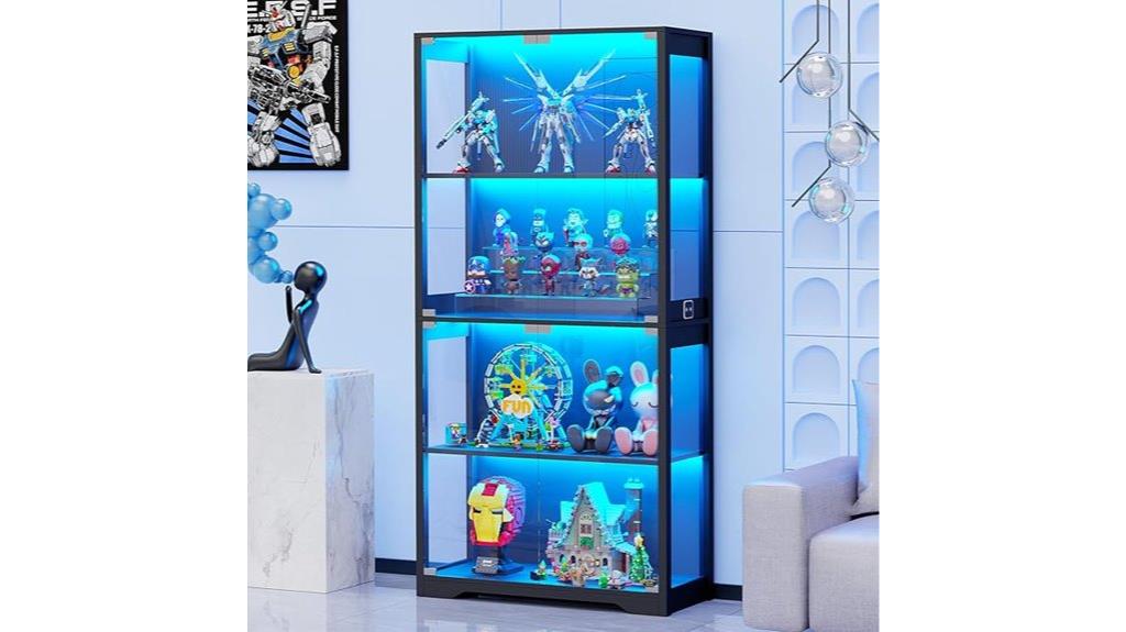 glass door curio cabinet