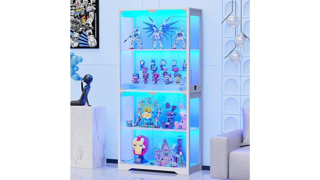 glass door curio cabinet