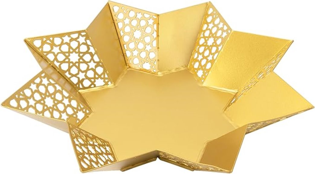 gold star shaped trays