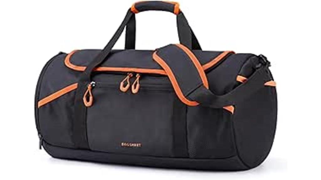 gym bag with compartments