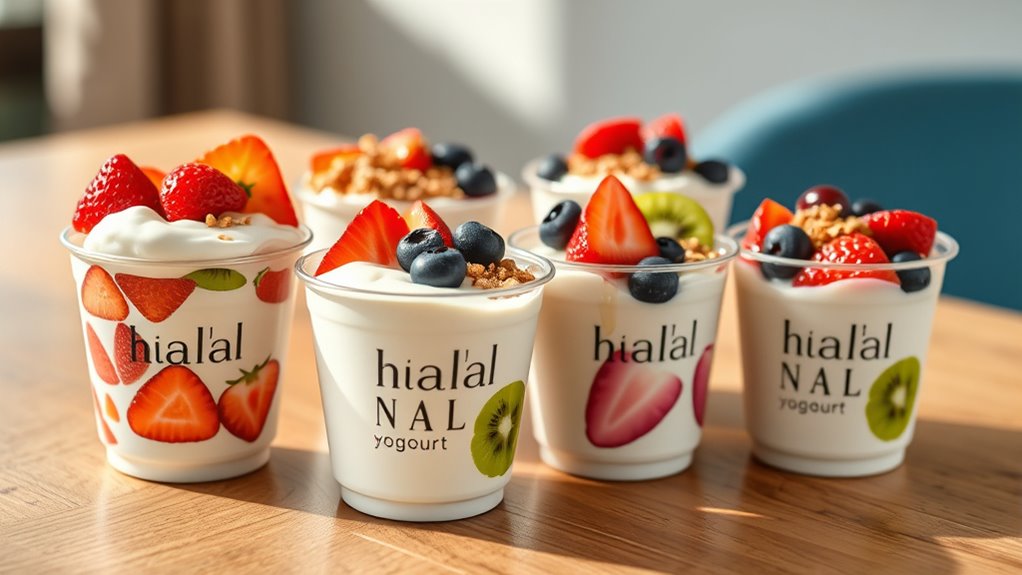 halal certified yogurt containers