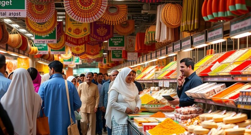 halal food shopping experience