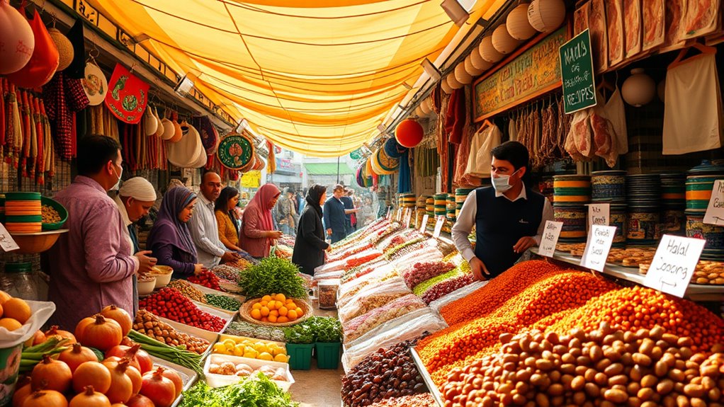 halal food shopping experience