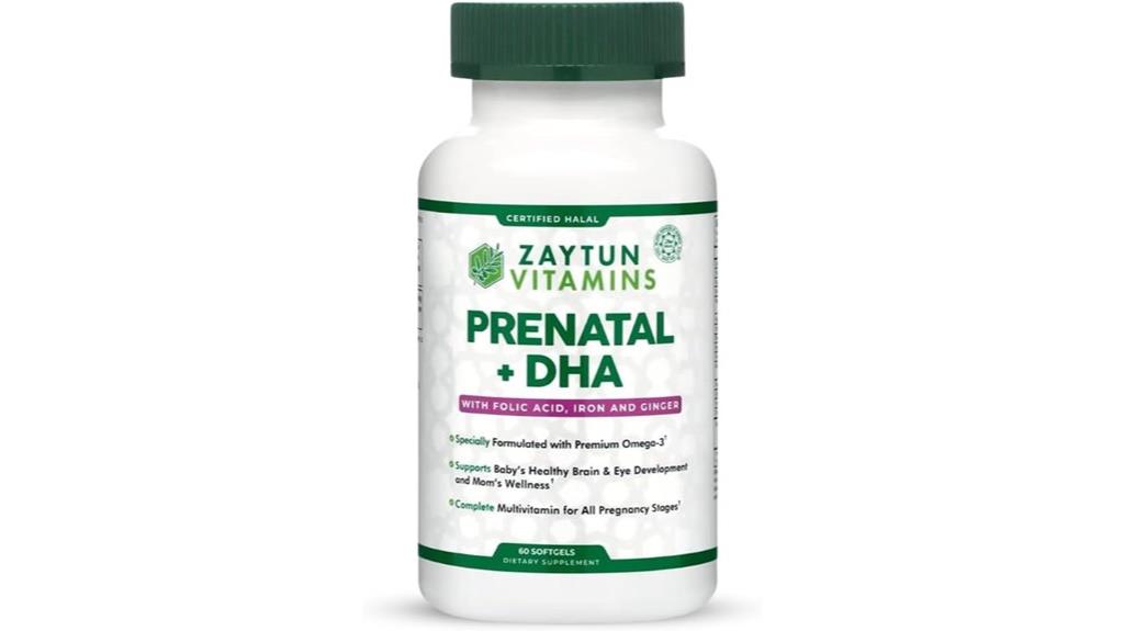 halal prenatal vitamins softgels