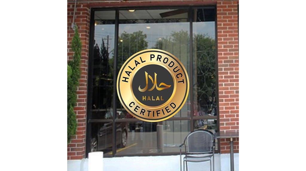 halal shop vinyl decal