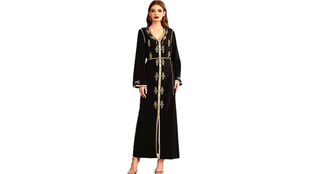 handmade bead abaya dress