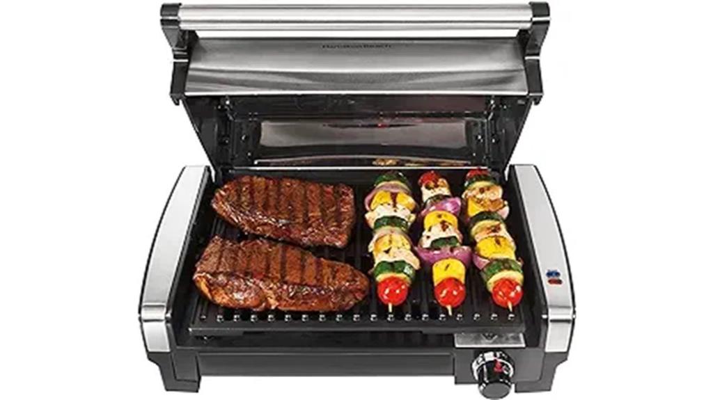 indoor electric grilling appliance