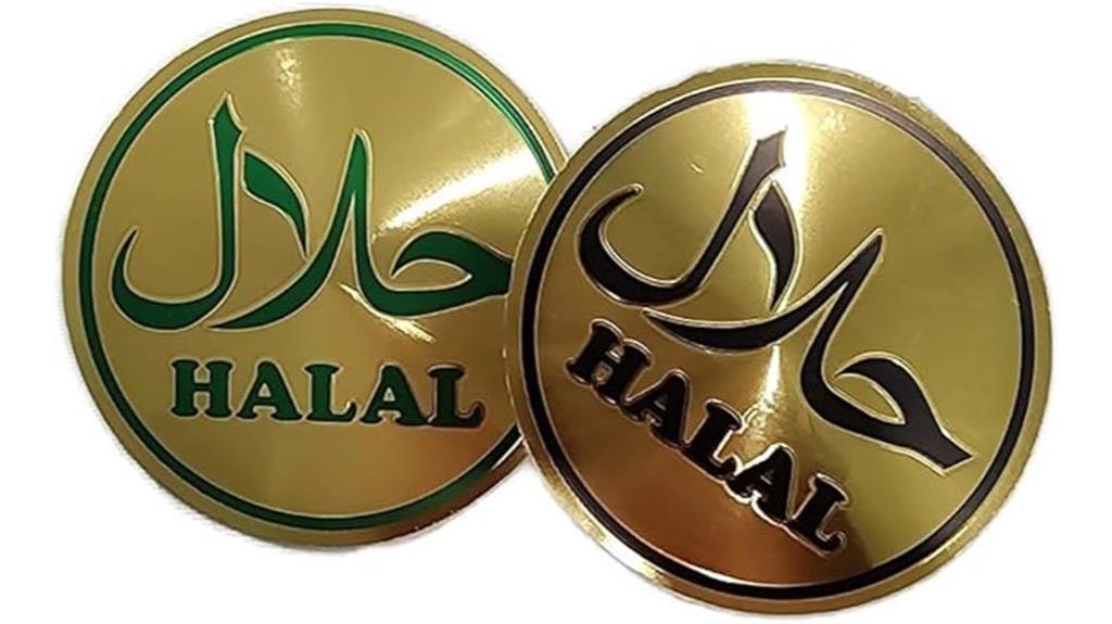 islamic halal sticker sheets