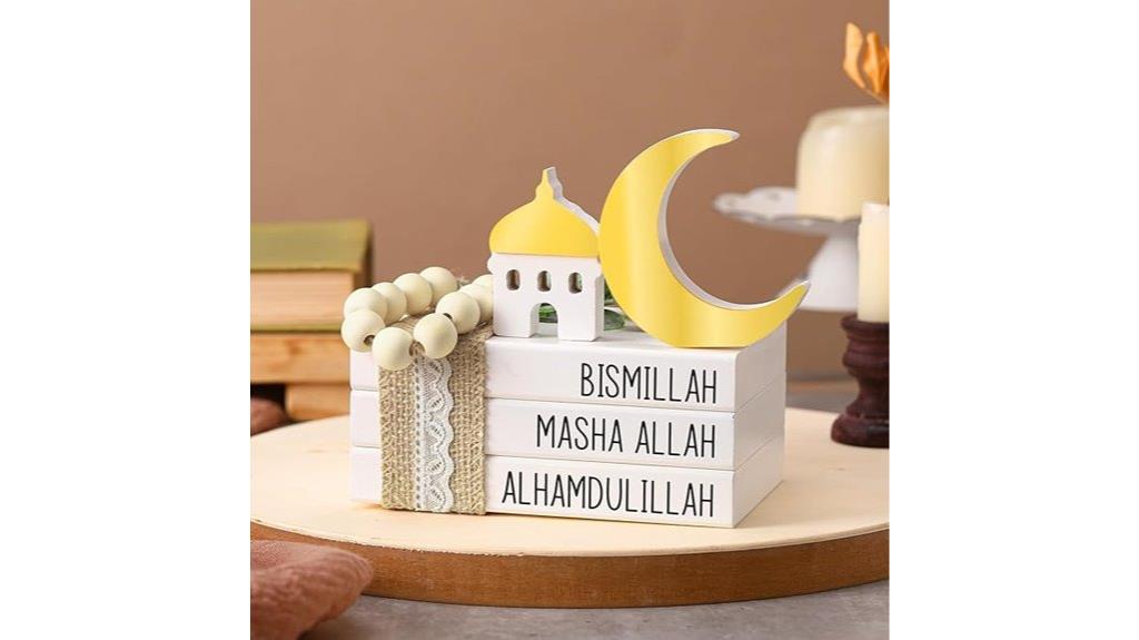 islamic wooden decor tray