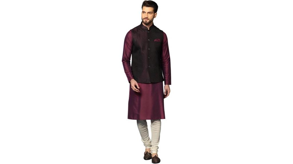 mens kurta jacket set