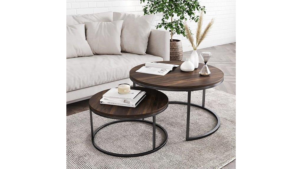modern nesting coffee tables