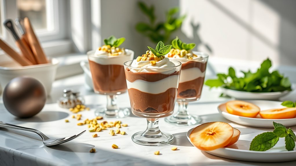 molding and cooling desserts