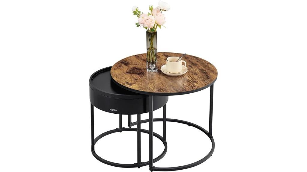 nesting round coffee tables