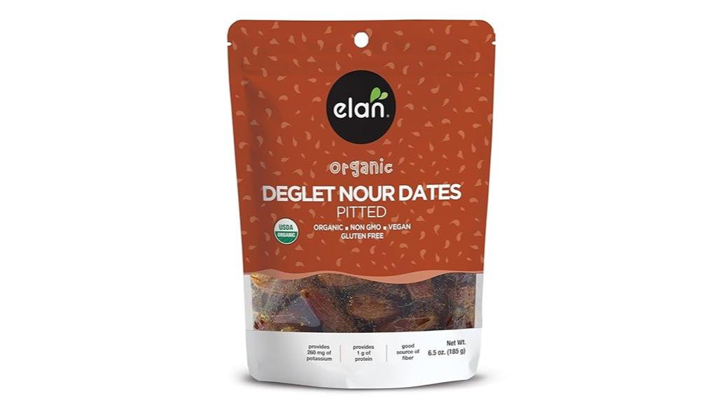 organic pitted dates package