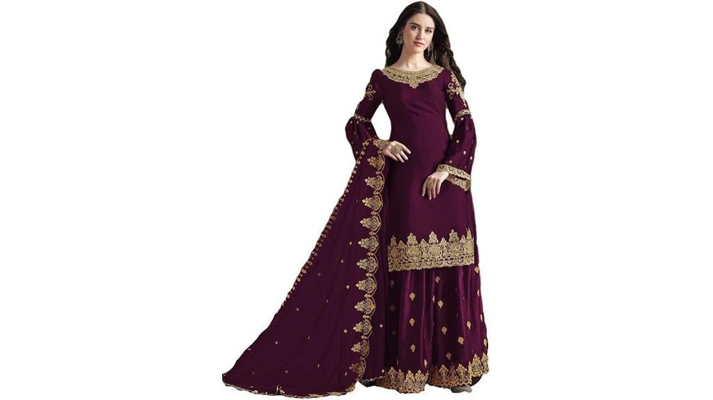 palazzo style salwar suit