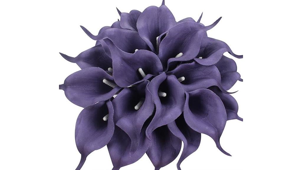 purple calla lily bouquet