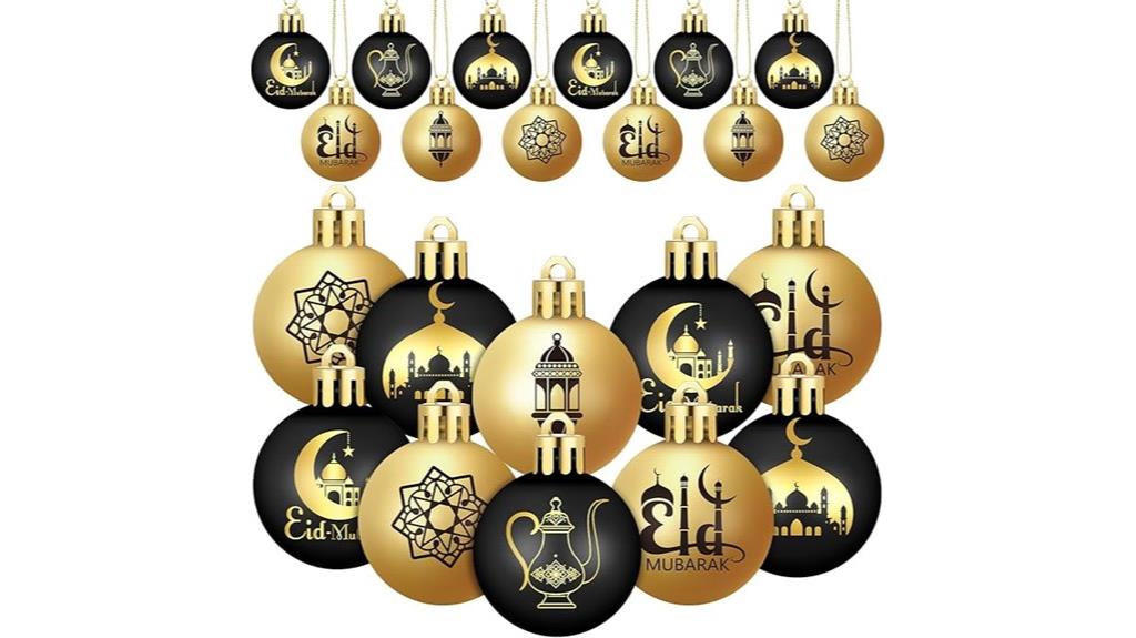 ramadan ball ornaments set