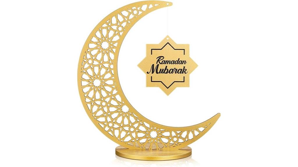 ramadan wooden table centerpiece