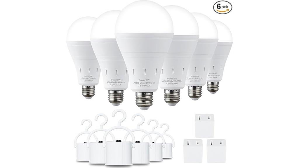 rechargeable emergency light bulbs