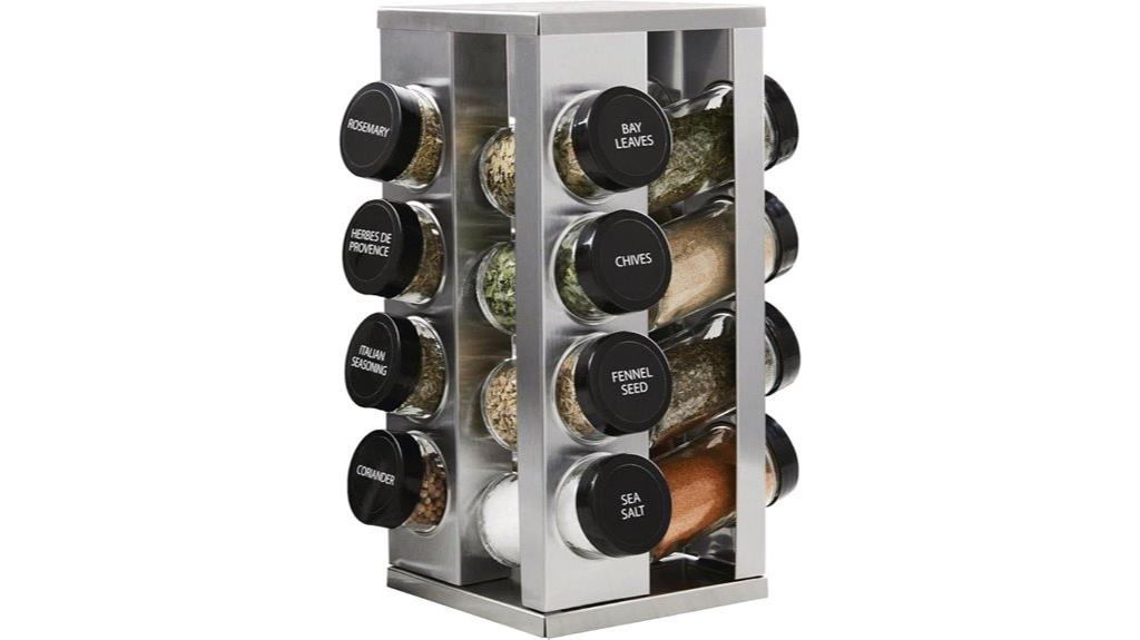 revolving spice rack organizer