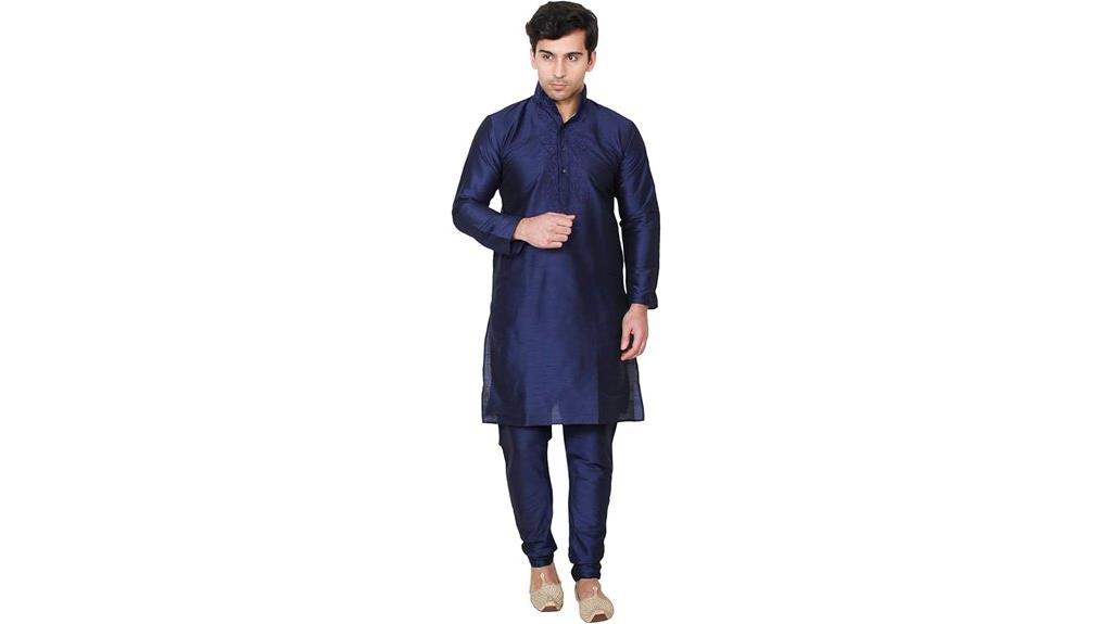 silk kurta wedding outfit