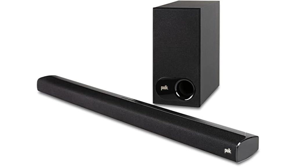 sound bar with subwoofer