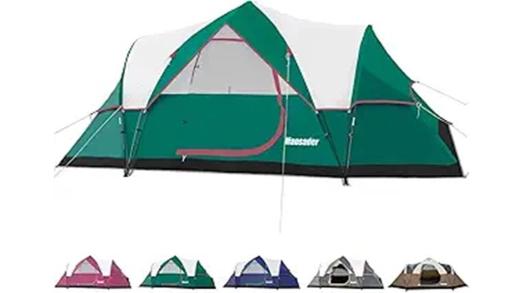 spacious waterproof family tent