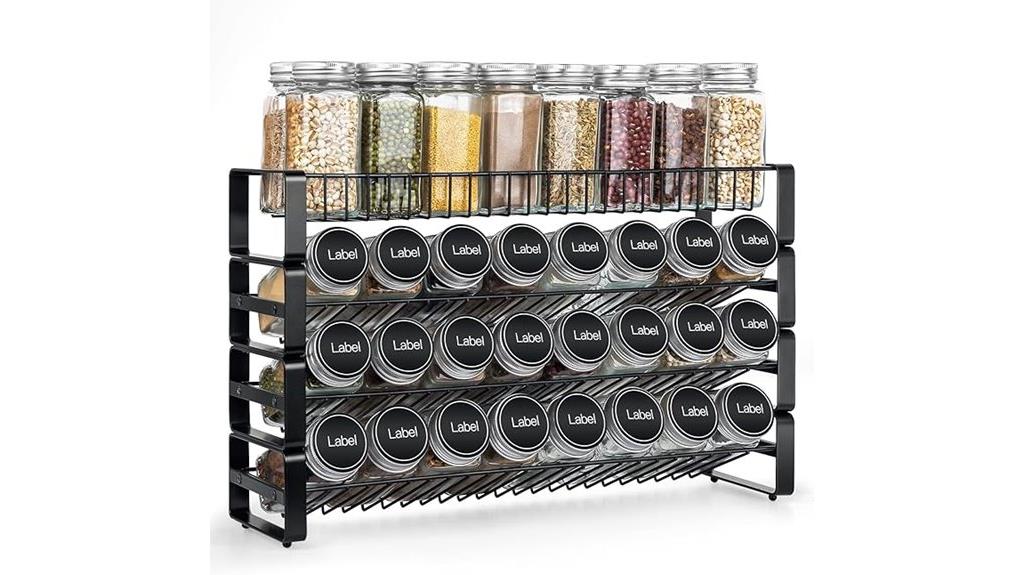 stackable seasoning rack organizer