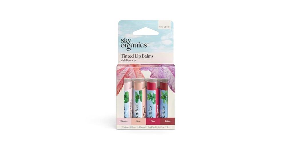 tinted lip balms set