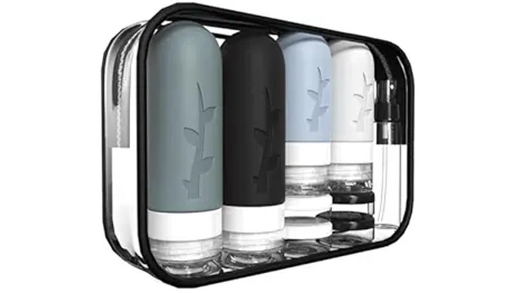 travel bottle set approved